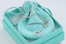Load image into Gallery viewer, Tiffany &amp; Co. 1837 Silver Interlocking Circles Dangling Lariat Necklace
