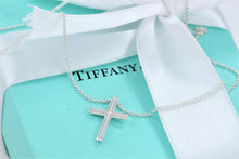Load image into Gallery viewer, Tiffany &amp; Co. Paloma Picasso Tenderness Heart Mini Cross Necklace
