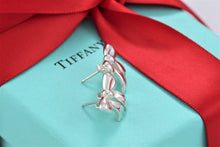 Load image into Gallery viewer, Tiffany &amp; Co. Silver Ribbon Bow Stud Earrings Vintage
