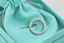 Load image into Gallery viewer, Tiffany &amp; Co. 1837 Silver Narrow 3 Diamond Band Stacking Ring
