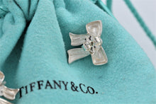 Load image into Gallery viewer, Tiffany &amp; Co. Silver Ribbon Bow Stud Earrings Vintage
