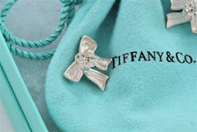 Load image into Gallery viewer, Tiffany &amp; Co. Silver Ribbon Bow Stud Earrings Vintage
