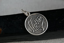 Load image into Gallery viewer, Dane Craft Sterling Silver &quot;Mother&quot; Round Circle Tag Charm Pendant
