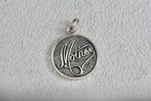 Load image into Gallery viewer, Dane Craft Sterling Silver &quot;Mother&quot; Round Circle Tag Charm Pendant
