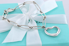 Load image into Gallery viewer, Tiffany &amp; Co. Elsa Peretti Silver Open Heart Link 6.75&quot; Bracelet
