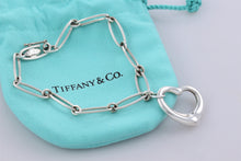 Load image into Gallery viewer, Tiffany &amp; Co. Elsa Peretti Silver Open Heart Link 6.75&quot; Bracelet
