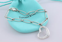 Load image into Gallery viewer, Tiffany &amp; Co. Elsa Peretti Silver Open Heart Link 6.75&quot; Bracelet
