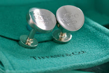 Load image into Gallery viewer, Tiffany &amp; Co. Mens 1837 Silver Concave Round Cufflinks

