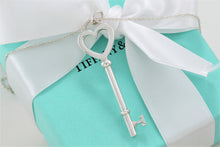 Load image into Gallery viewer, Tiffany &amp; Co. Silver Large Heart 2.25 Inch Key Pendant Necklace
