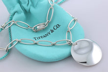 Load image into Gallery viewer, Tiffany &amp; Co. Elsa Peretti Silver Large Circle Disc Oval Link Necklace
