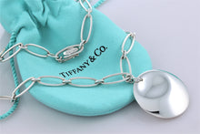 Load image into Gallery viewer, Tiffany &amp; Co. Elsa Peretti Silver Large Circle Disc Oval Link Necklace

