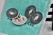 Load image into Gallery viewer, Tiffany &amp; Co. Mens Silver Green Blue Guilloche Enamel Crab Cufflinks
