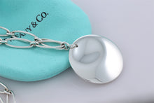 Load image into Gallery viewer, Tiffany &amp; Co. Elsa Peretti Silver Large Circle Disc Oval Link Necklace
