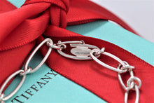 Load image into Gallery viewer, Tiffany &amp; Co. Elsa Peretti Silver Small Open Heart Link 7&quot; Bracelet
