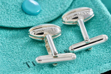 Load image into Gallery viewer, Tiffany &amp; Co. Silver Men Football Cufflinks
