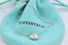 Load image into Gallery viewer, Tiffany &amp; Co. Elsa Peretti Silver Bean Nugget Pendant Necklace
