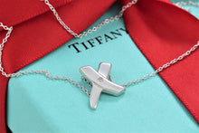 Load image into Gallery viewer, Tiffany &amp; Co. Paloma Picasso Silver &#39;&#39;X&#39;&#39; Diamond Necklace
