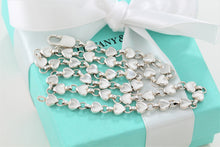 Load image into Gallery viewer, Tiffany &amp; Co. Silver Chain of Hearts Link 16&quot; Necklace
