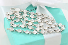 Load image into Gallery viewer, Tiffany &amp; Co. Silver Chain of Hearts Link 16&quot; Necklace
