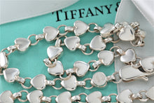 Load image into Gallery viewer, Tiffany &amp; Co. Silver Chain of Hearts Link 16&quot; Necklace
