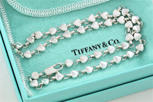 Load image into Gallery viewer, Tiffany &amp; Co. Silver Chain of Hearts Link 16&quot; Necklace
