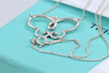 Load image into Gallery viewer, Tiffany &amp; Co. Paloma Picasso Silver Villa Butterfly Necklace
