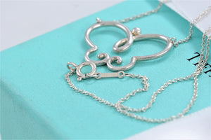 Tiffany & Co. Paloma Picasso Silver Villa Butterfly Necklace