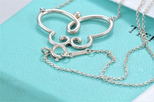 Tiffany & Co. Paloma Picasso Silver Villa Butterfly Necklace