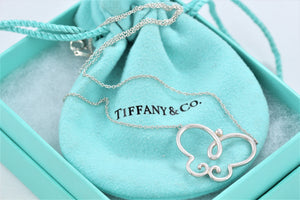 Tiffany & Co. Paloma Picasso Silver Villa Butterfly Necklace