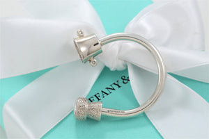 Tiffany & Co. Silver Cork & Bucket Keychain Key Ring