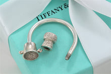 Load image into Gallery viewer, Tiffany &amp; Co. Silver Cork &amp; Bucket Keychain Key Ring
