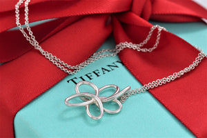 Tiffany & Co. Paloma Picasso Silver Villa Flower Necklace