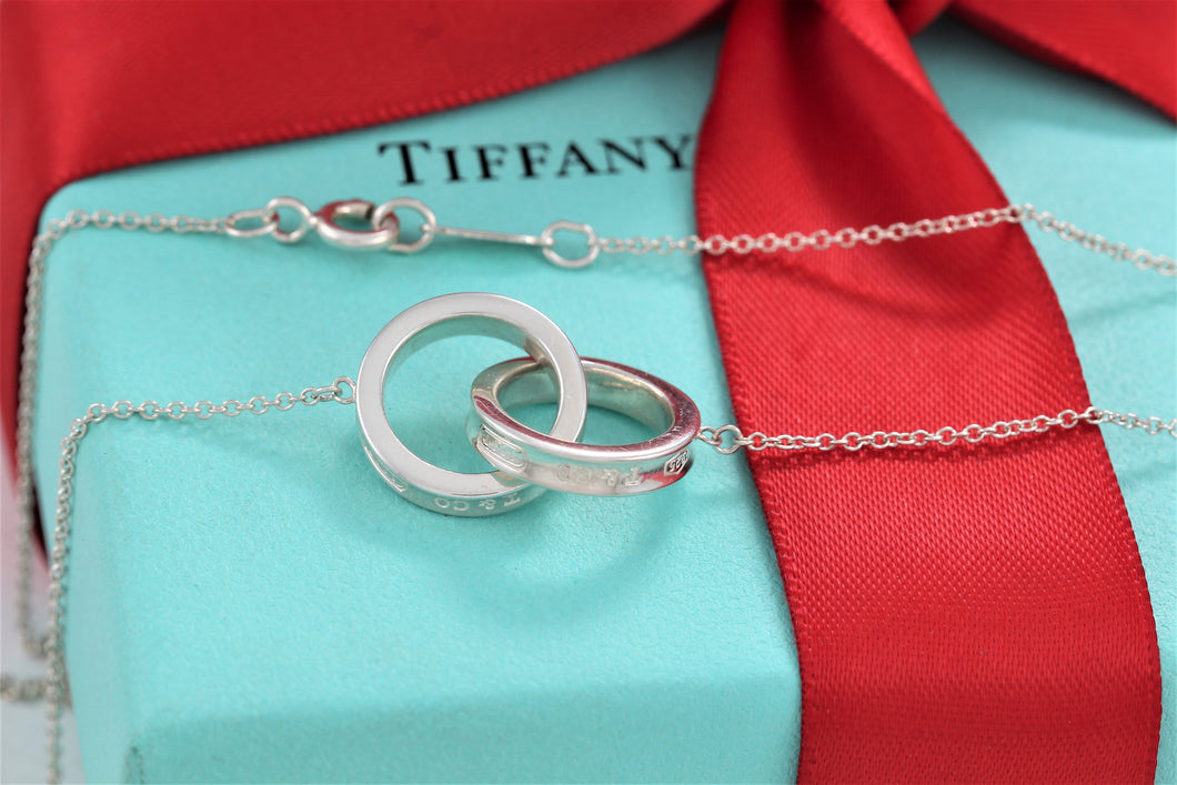 Tiffany & Co. 1837 Silver Interlocking Small Circles Necklace