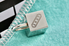 Load image into Gallery viewer, Tiffany &amp; Co. 1837 Silver Padlock Cube Pendant
