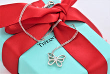 Load image into Gallery viewer, Tiffany &amp; Co. Nature Silver Small Stencil Butterfly Necklace
