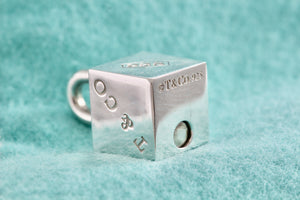 Tiffany & Co. 1837 Silver Padlock Cube Pendant