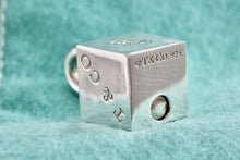 Load image into Gallery viewer, Tiffany &amp; Co. 1837 Silver Padlock Cube Pendant

