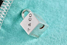 Load image into Gallery viewer, Tiffany &amp; Co. 1837 Silver Padlock Cube Pendant
