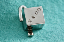 Load image into Gallery viewer, Tiffany &amp; Co. 1837 Silver Padlock Cube Pendant
