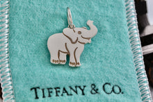 Load image into Gallery viewer, Tiffany &amp; Co. Silver Smiling Elephant Charm Pendant
