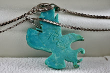 Load image into Gallery viewer, Native American Sterling Silver Turquoise Carved Eagle Pendant 20&quot; Necklace
