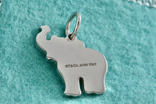 Load image into Gallery viewer, Tiffany &amp; Co. Silver Smiling Elephant Charm Pendant
