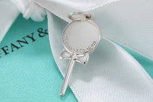 Load image into Gallery viewer, Tiffany &amp; Co. Silver Blue white Enamel Swirl LolliPop Charm

