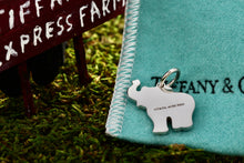 Load image into Gallery viewer, Tiffany &amp; Co. Silver Smiling Elephant Charm Pendant
