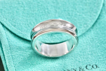 Load image into Gallery viewer, Tiffany &amp; Co. 1837 Titanium Silver Wide Band Ring Size 11
