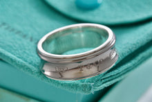 Load image into Gallery viewer, Tiffany &amp; Co. 1837 Titanium Silver Wide Band Ring Size 11
