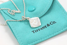Load image into Gallery viewer, Tiffany &amp; Co. 1837 Sterling Silver Square Cushion Pendant 16&quot; Necklace
