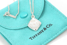 Load image into Gallery viewer, Tiffany &amp; Co. 1837 Sterling Silver Square Cushion Pendant 16&quot; Necklace
