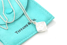 Load image into Gallery viewer, Tiffany &amp; Co. 1837 Sterling Silver Square Cushion Pendant 16&quot; Necklace
