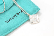 Load image into Gallery viewer, Tiffany &amp; Co. 1837 Sterling Silver Square Cushion Pendant 16&quot; Necklace
